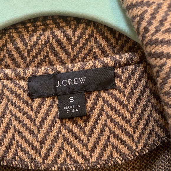 J Crew Sophie Sweater Blazer Cardigan Chevron Herringbone print - Picture 4 of 5